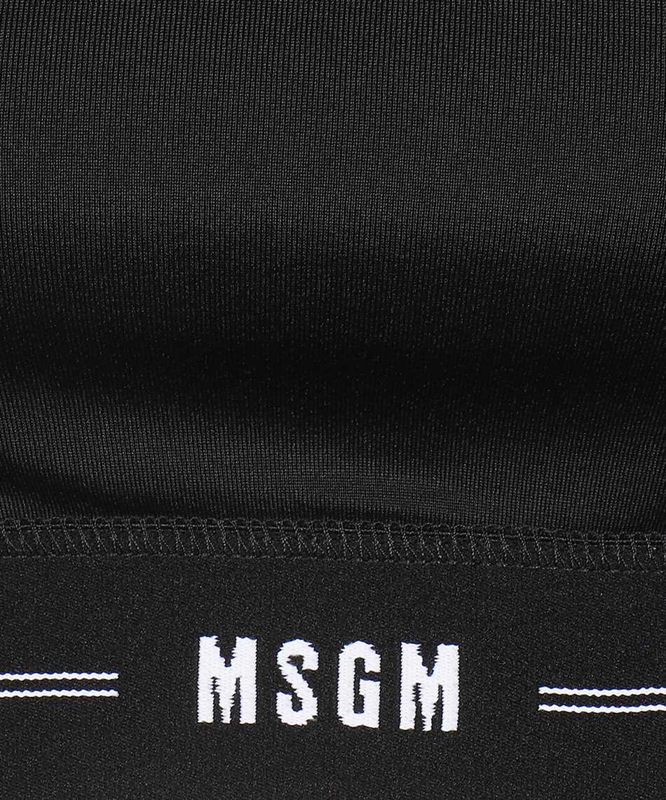 MSGM Long sleeve crop top Zwart