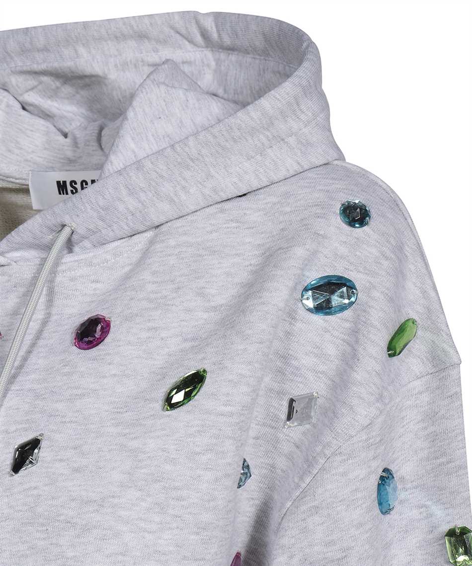 MSGM Cotton hoodie Grijs