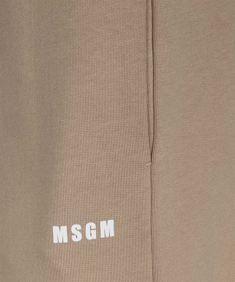 MSGM Logo print sweatpants Beige