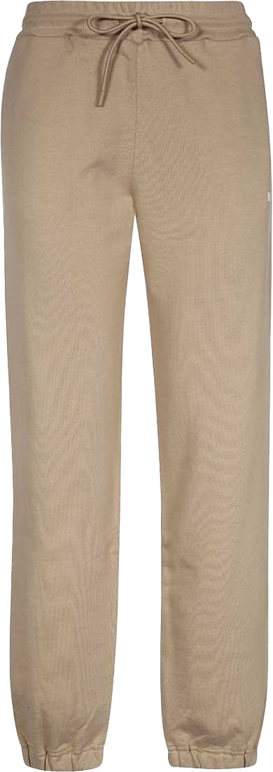 MSGM Logo print sweatpants Beige
