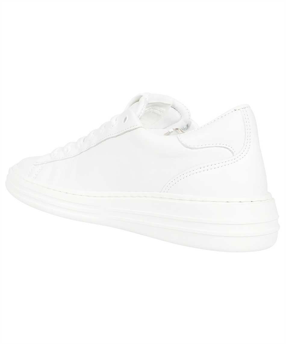 MSGM Logo detail leather sneakers Wit