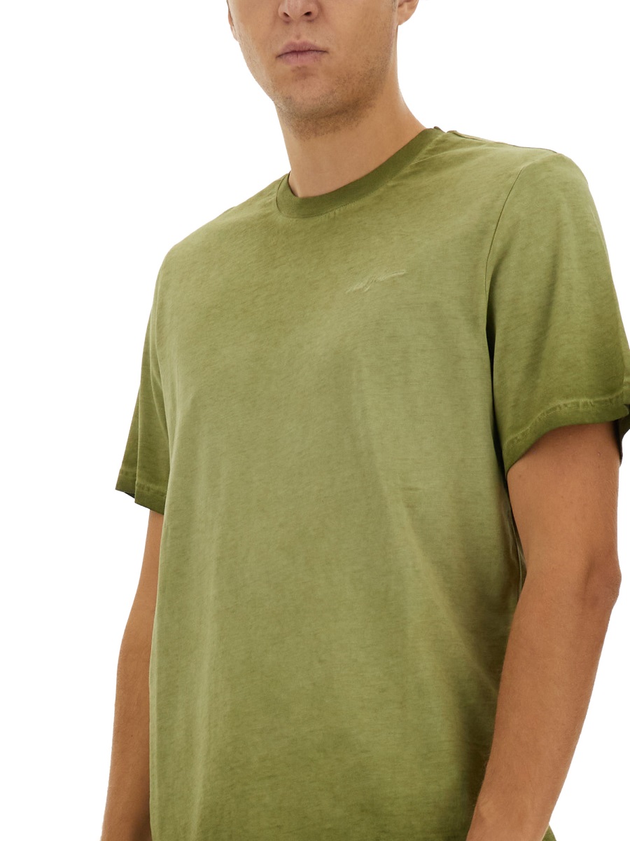 MSGM T-SHIRT WITH LOGO Groen