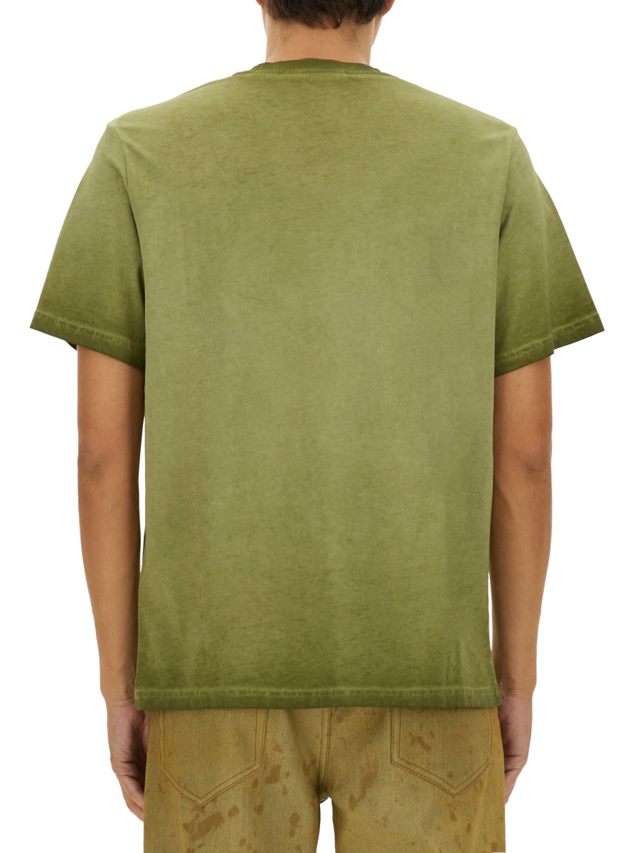 MSGM T-SHIRT WITH LOGO Groen