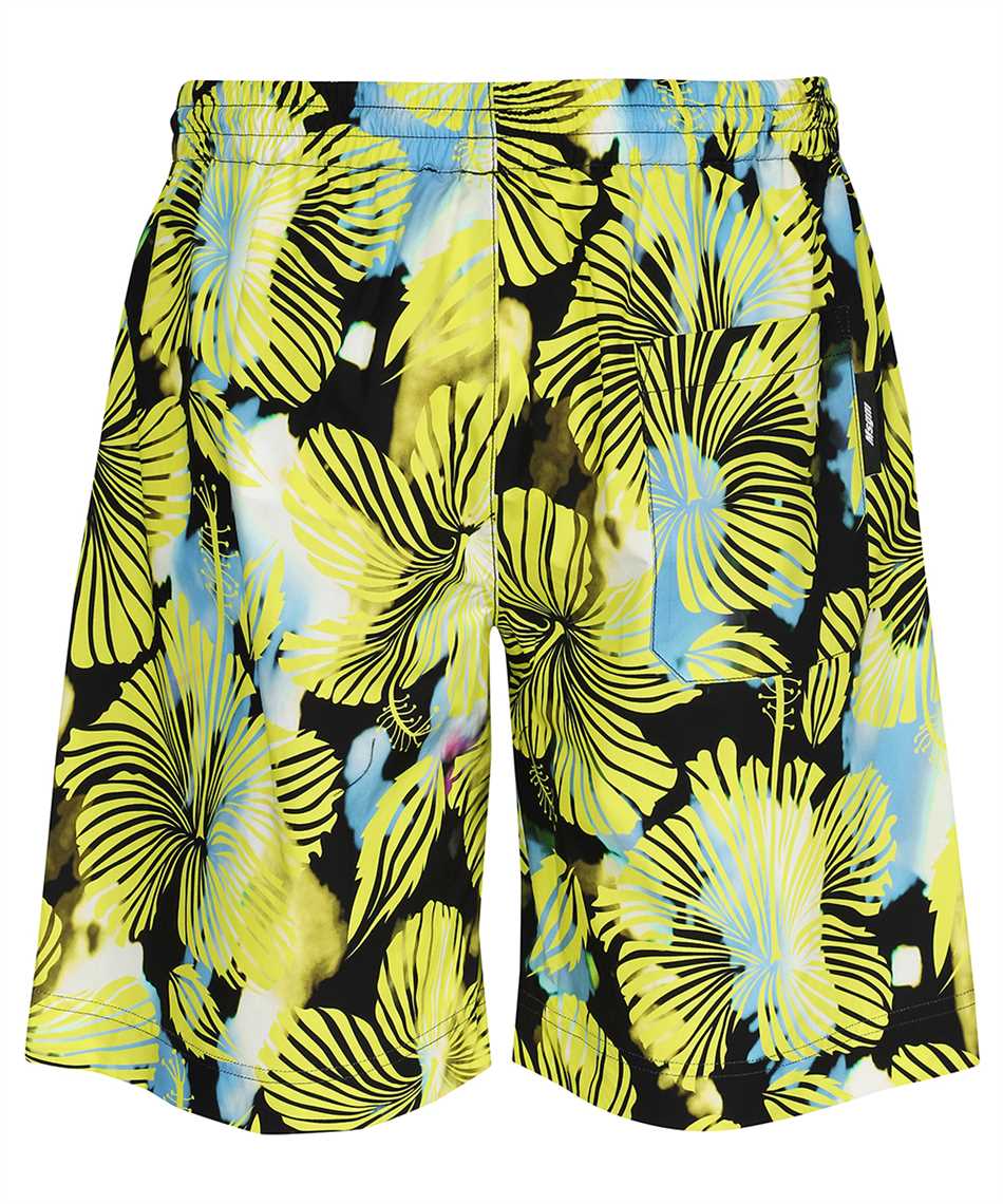 MSGM Cotton bermuda shorts Geel