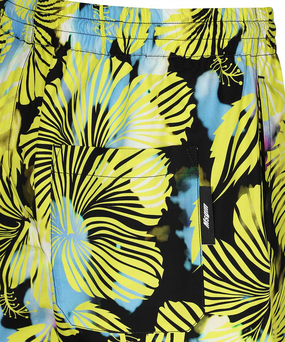 MSGM Cotton bermuda shorts Geel