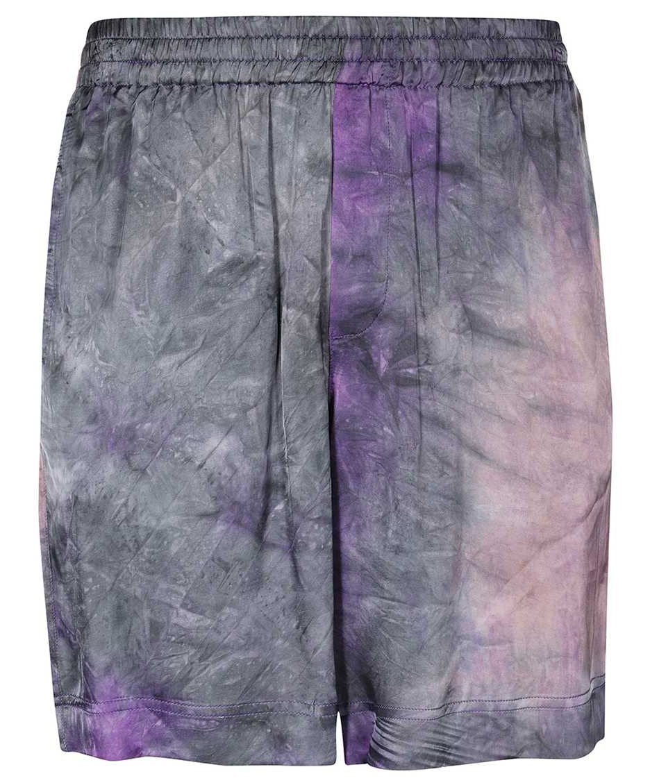 MSGM Printed viscose bermuda-shorts Paars