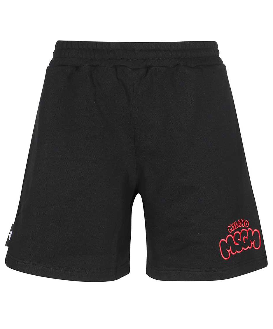 MSGM Cotton bermuda shorts Zwart