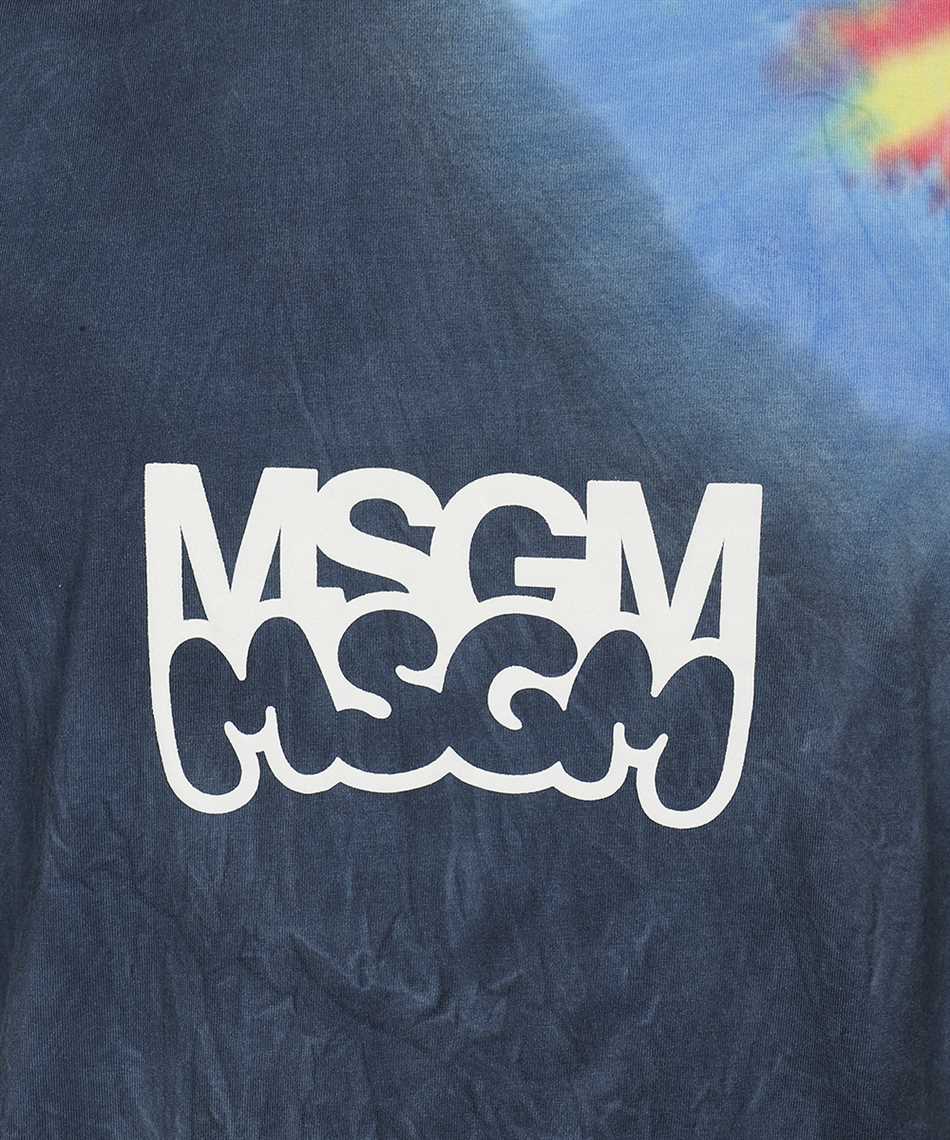 MSGM Cotton T-shirt Blauw