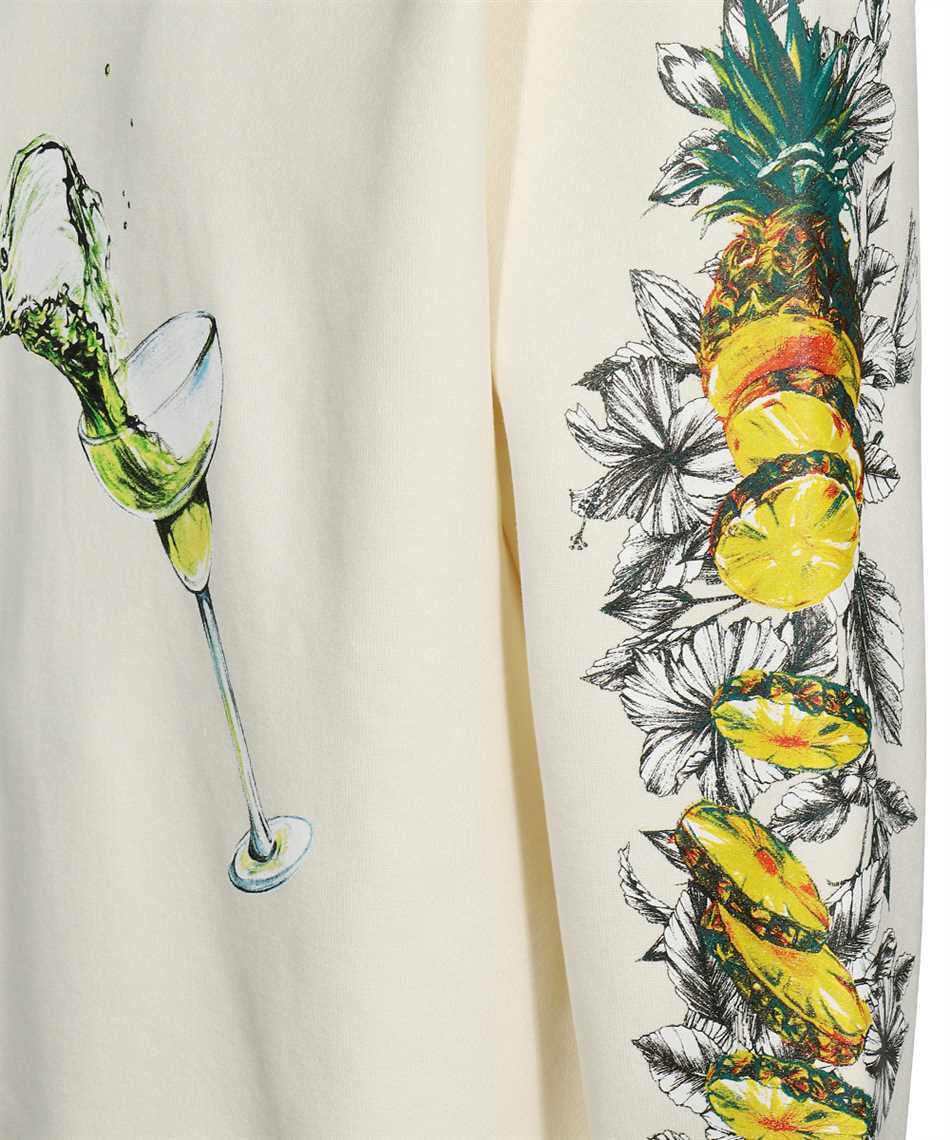 MSGM Printed cotton sweatshirt Neutraal