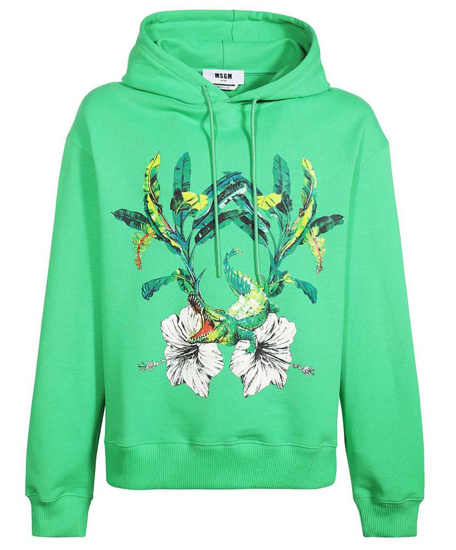 MSGM Cotton hoodie Groen