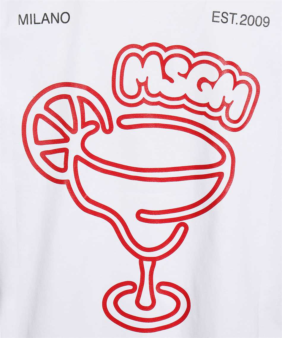 MSGM Cotton T-shirt Wit