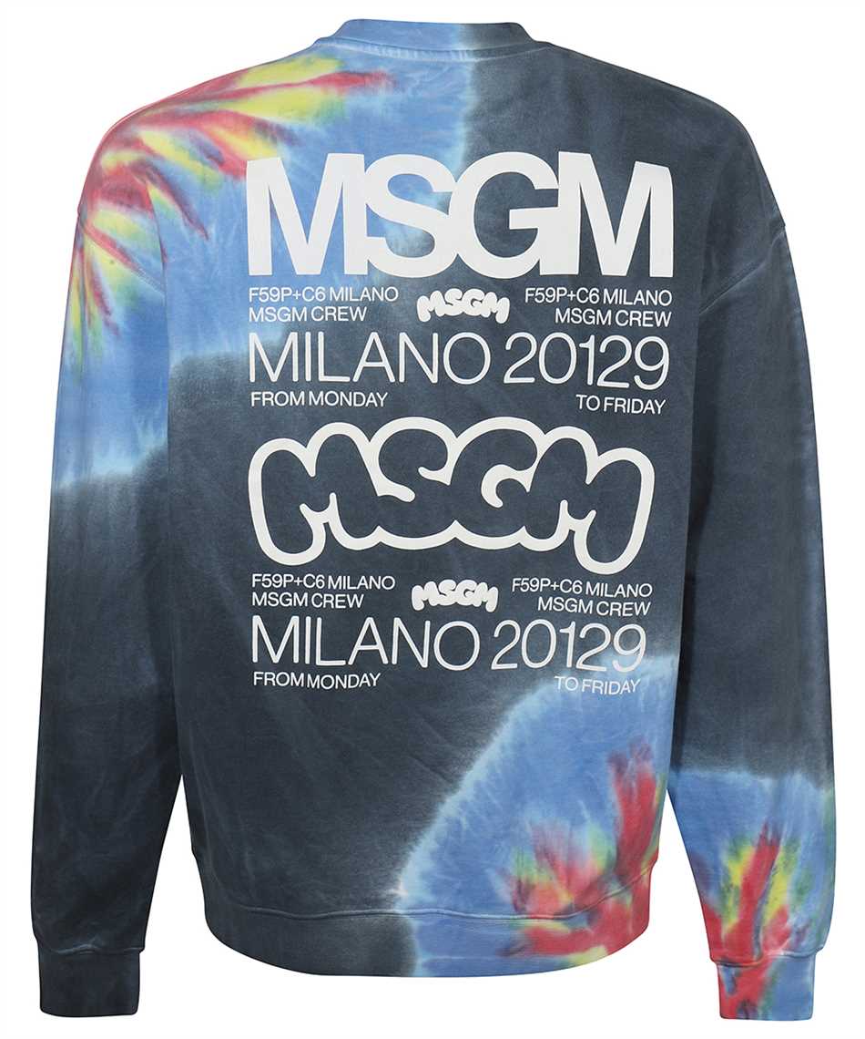 MSGM Cotton sweatshirt Blauw