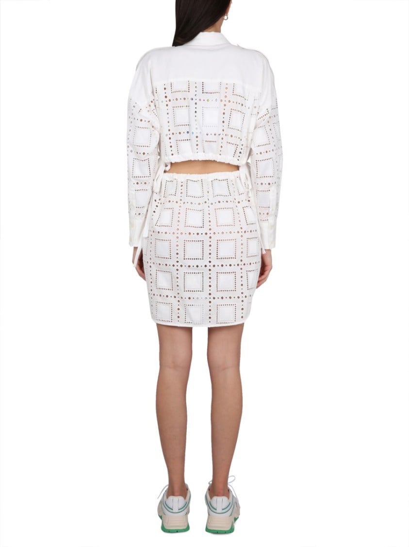 MSGM Chemisier Dress Wit