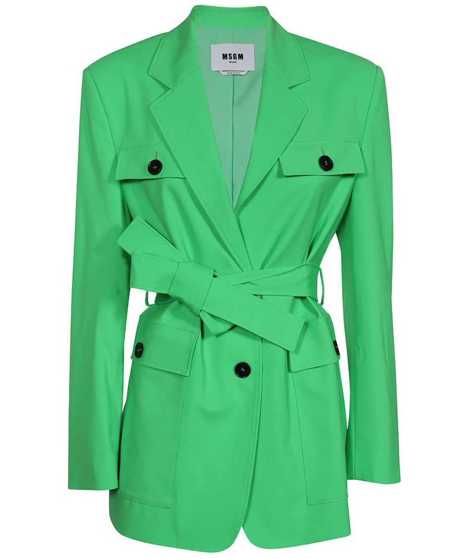 MSGM Virgin wool jacket Groen