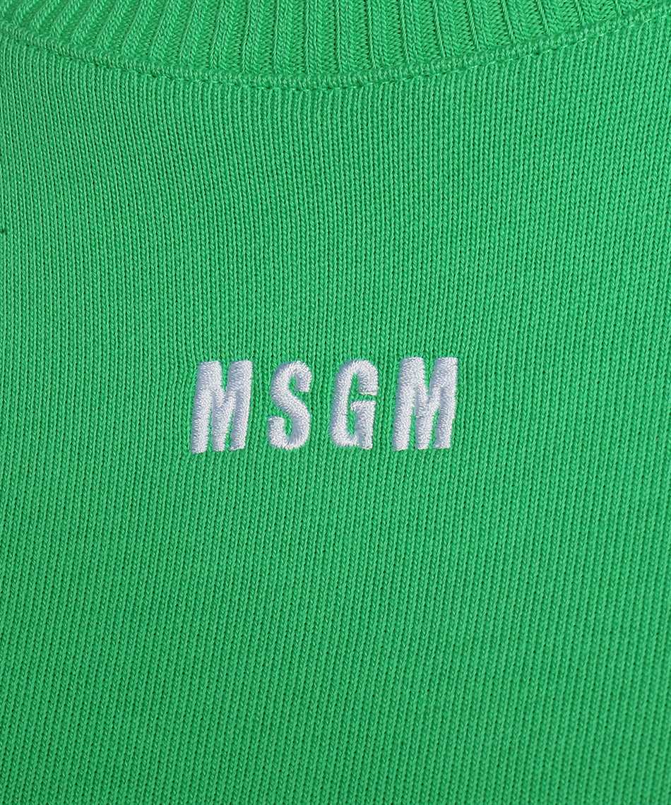MSGM Cotton crew-neck sweatshirt Groen