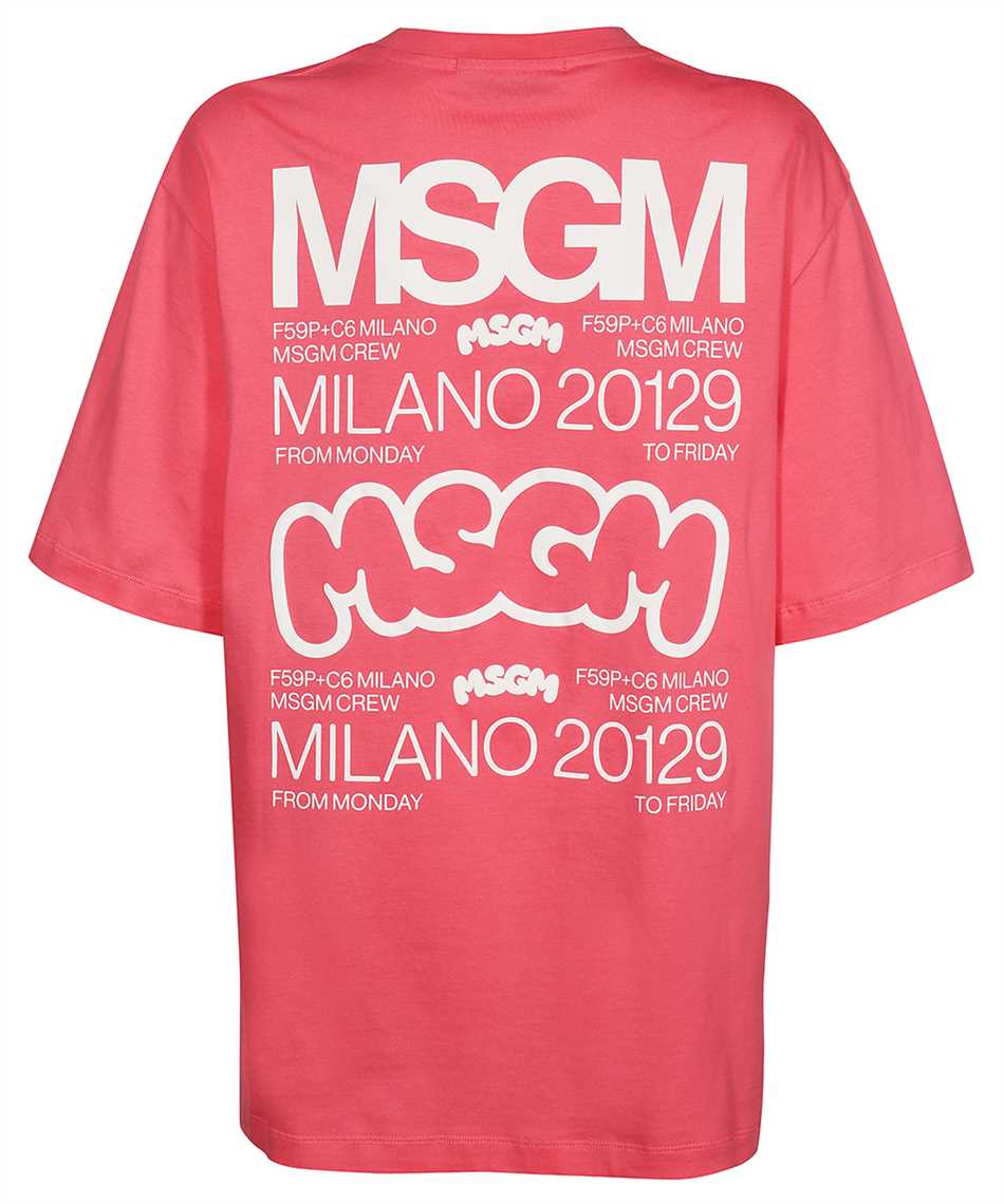 MSGM Cotton T-shirt Roze