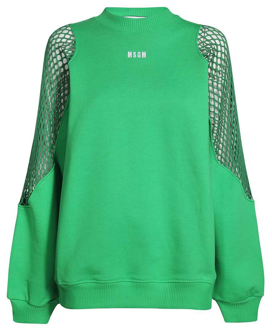 MSGM Cotton crew-neck sweatshirt Groen