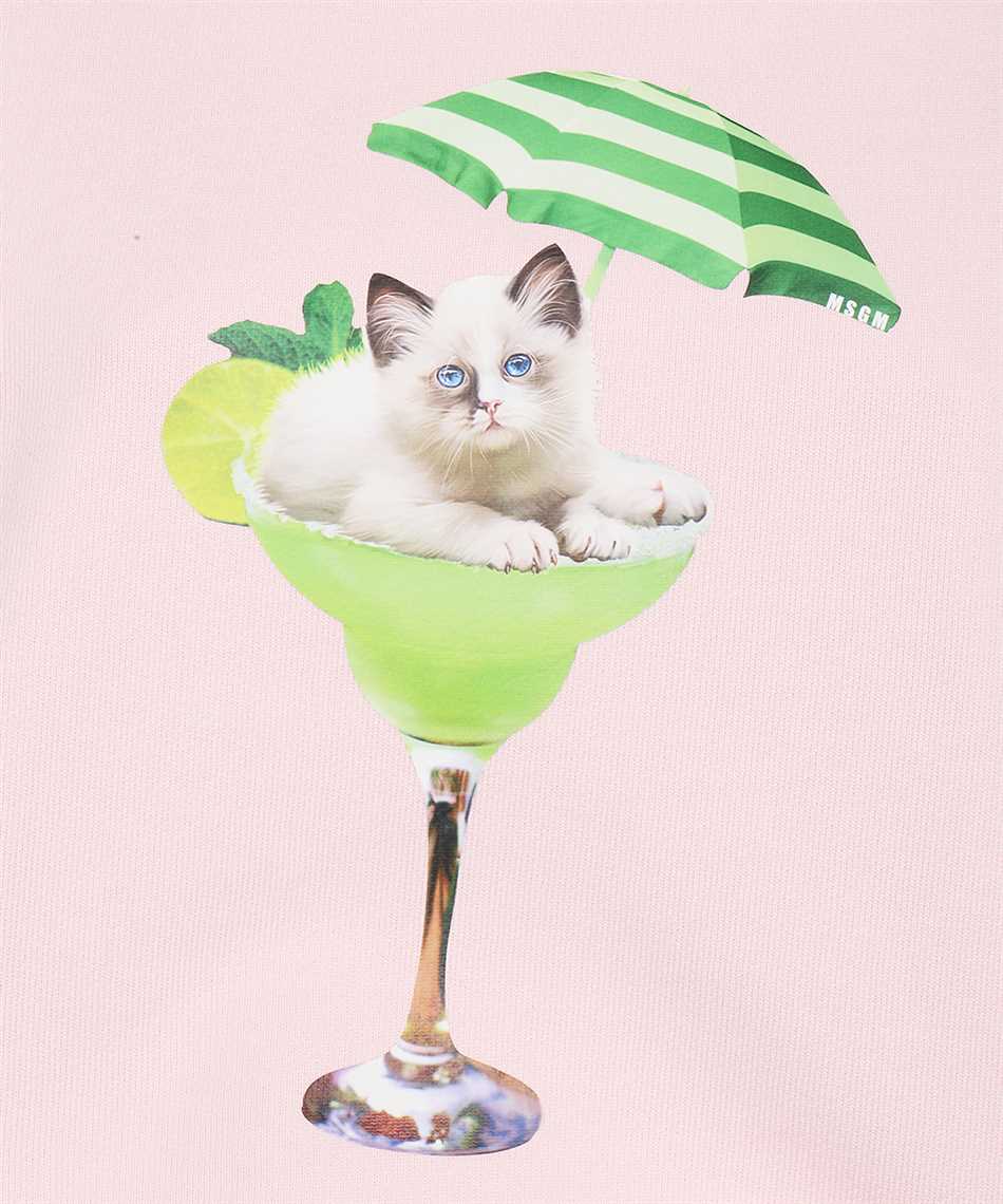 MSGM Cotton sweatshirt Roze