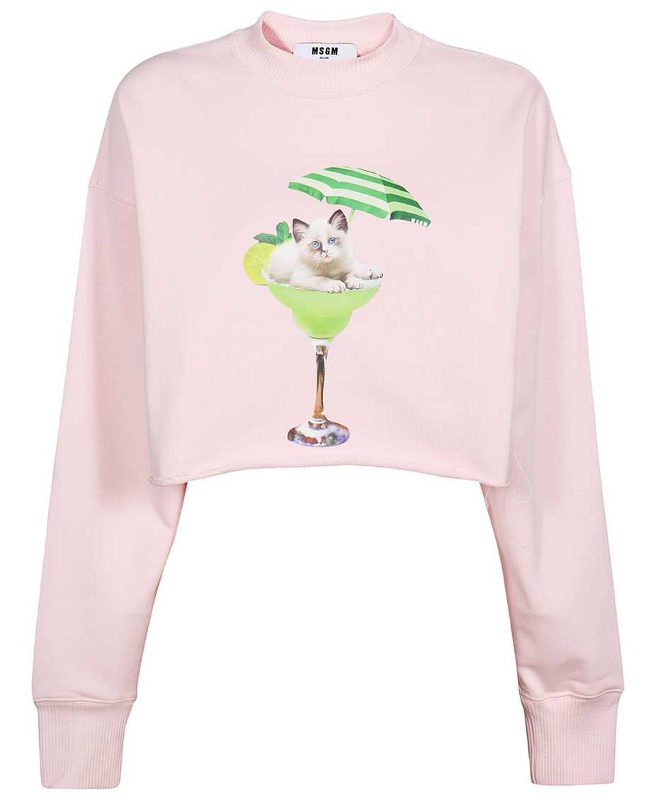 MSGM Cotton sweatshirt Roze