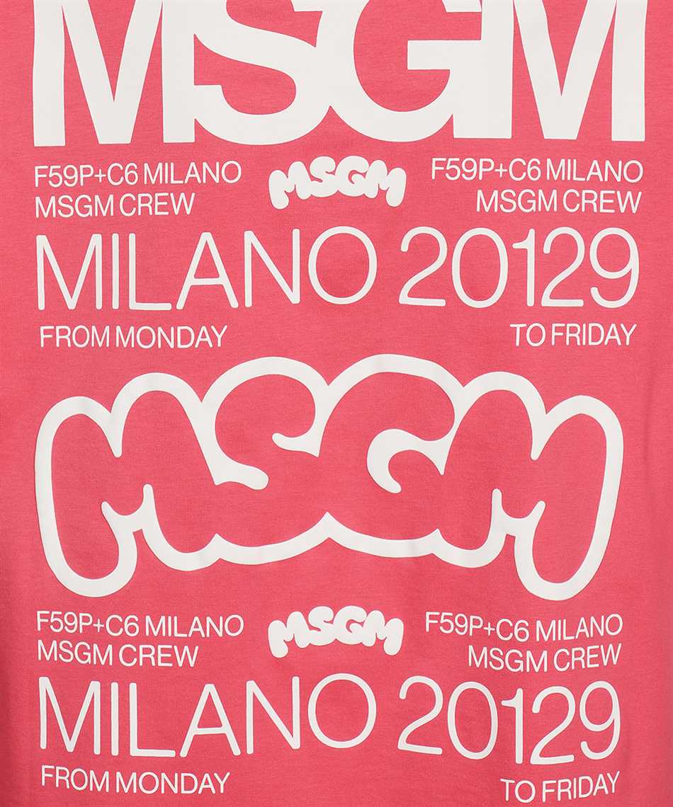 MSGM Cotton T-shirt Roze