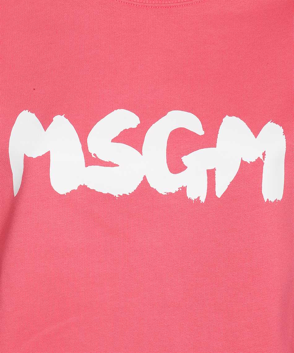 MSGM Cotton crew-neck sweatshirt Roze