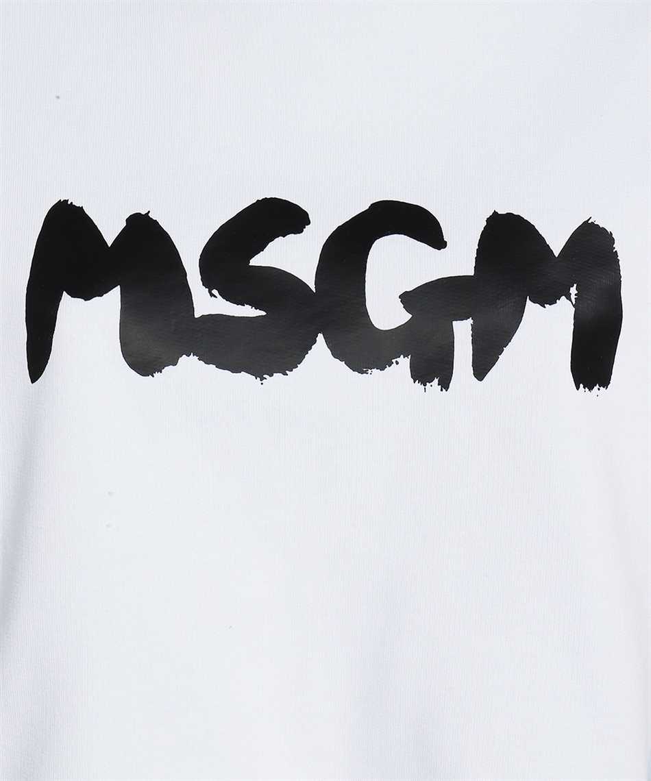 MSGM Cotton crew-neck sweatshirt Wit