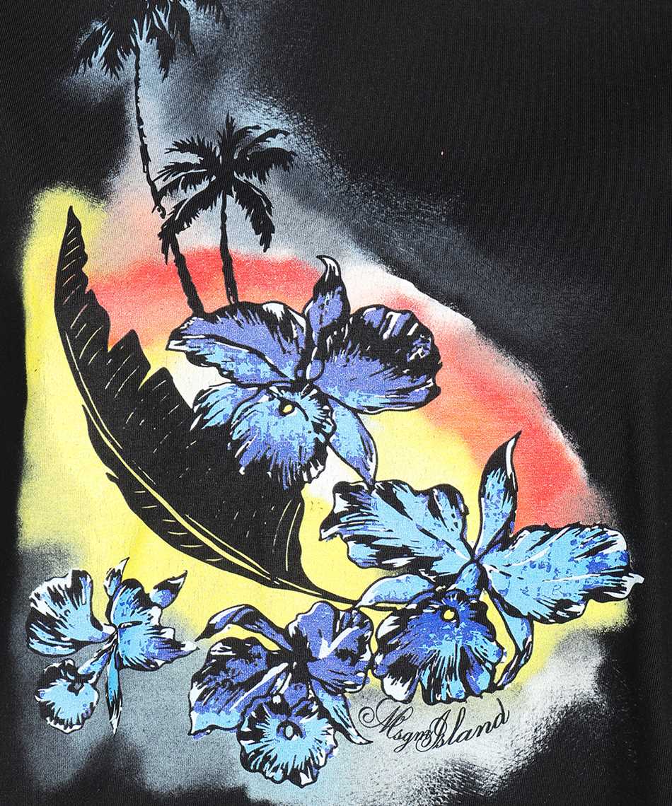 MSGM Cotton crop top Zwart