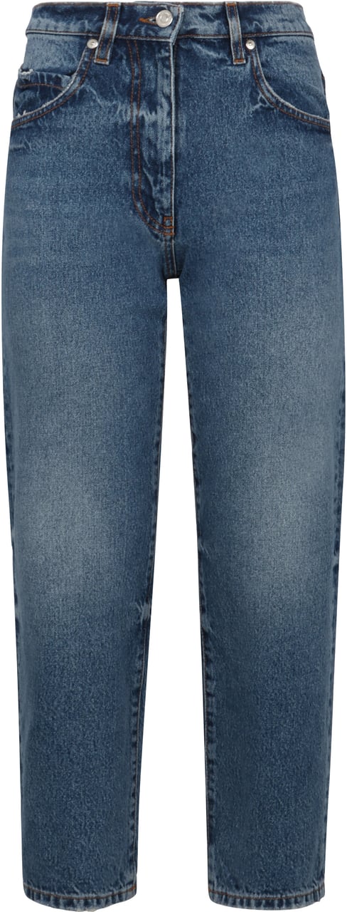 MSGM 5-pocket straight-leg jeans Blauw
