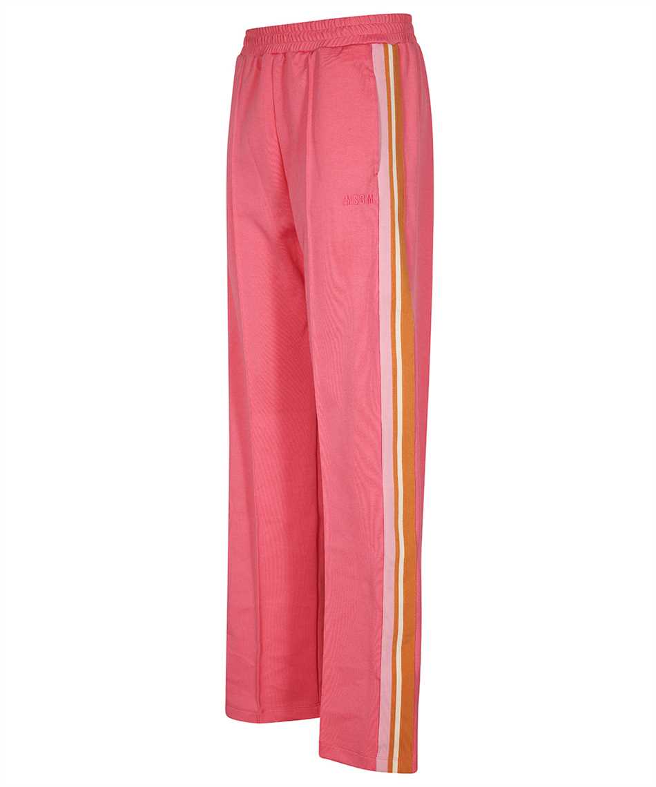 MSGM Track-pants with decorative stripes Roze