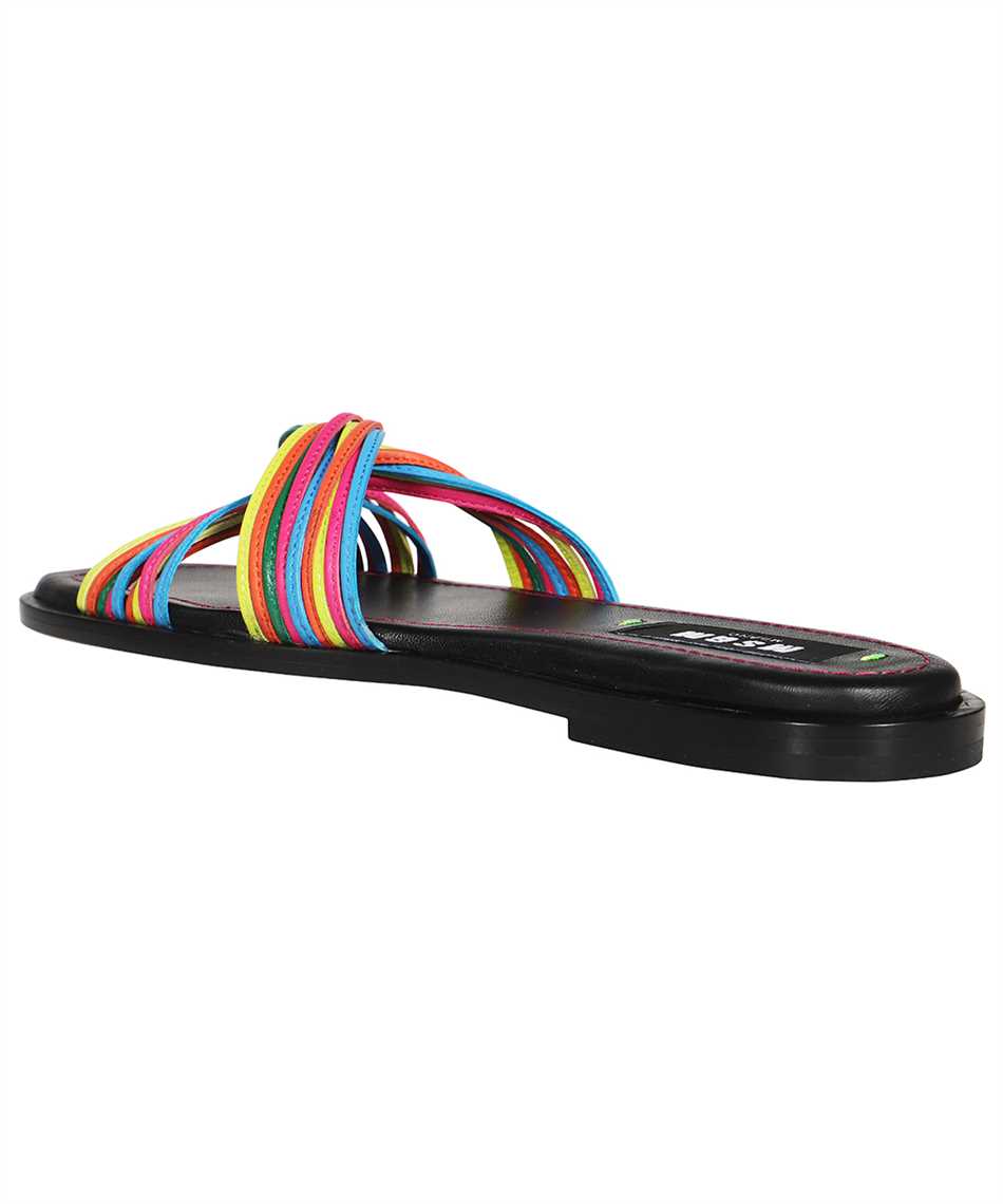 MSGM Leather slides Bruin