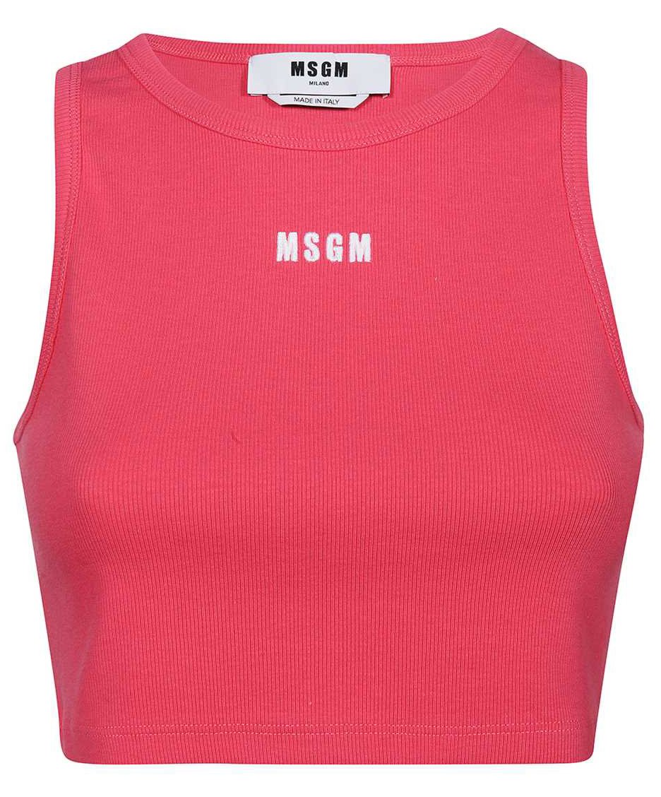 MSGM Ribbed tank top Roze