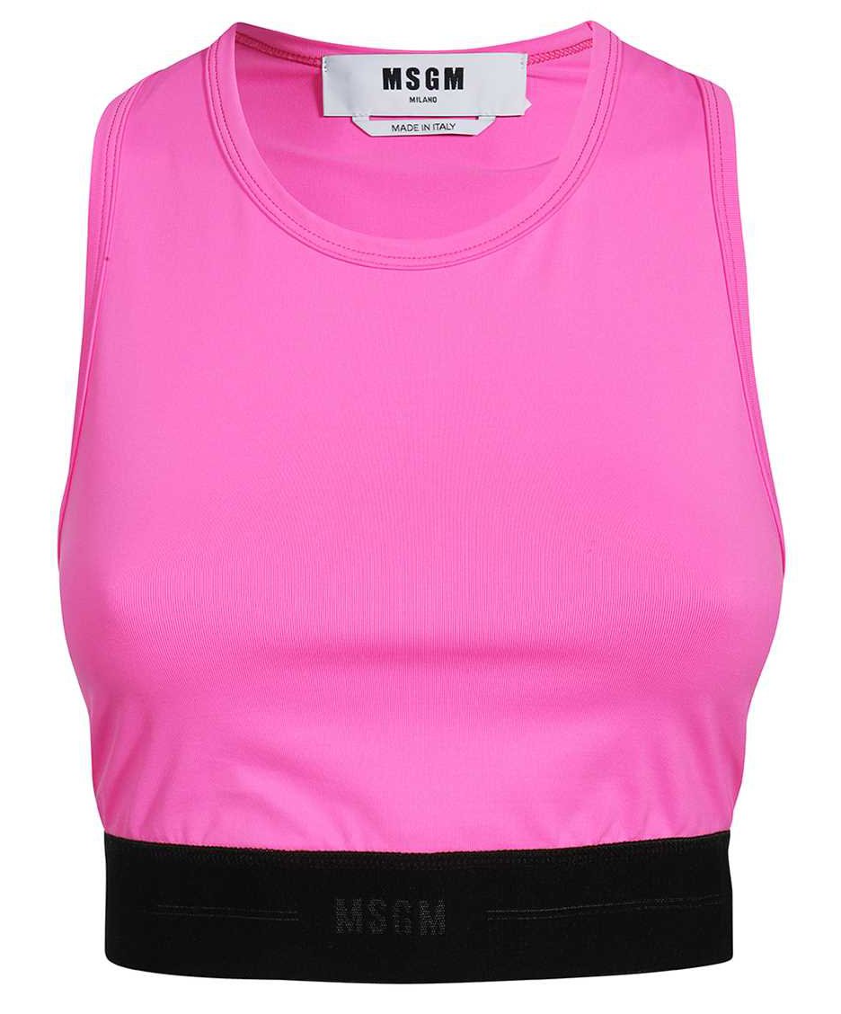 MSGM Logo sporty tank-top Roze