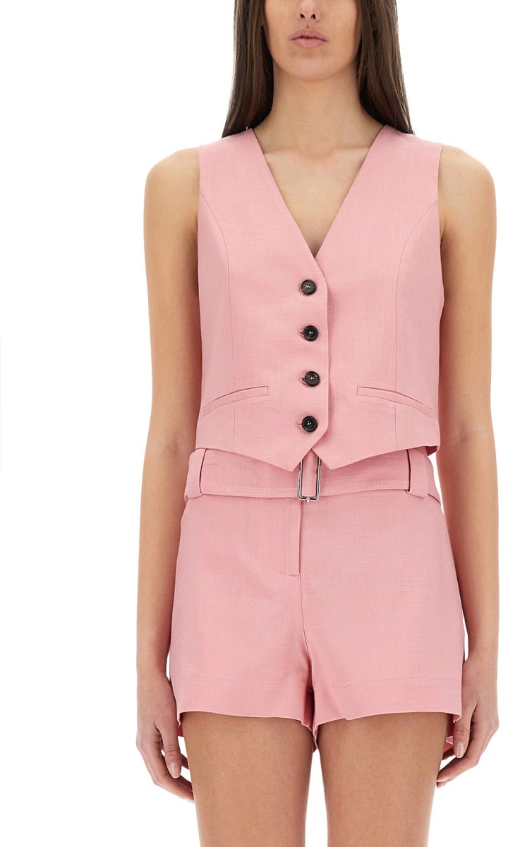 MSGM CROPPED VEST Roze