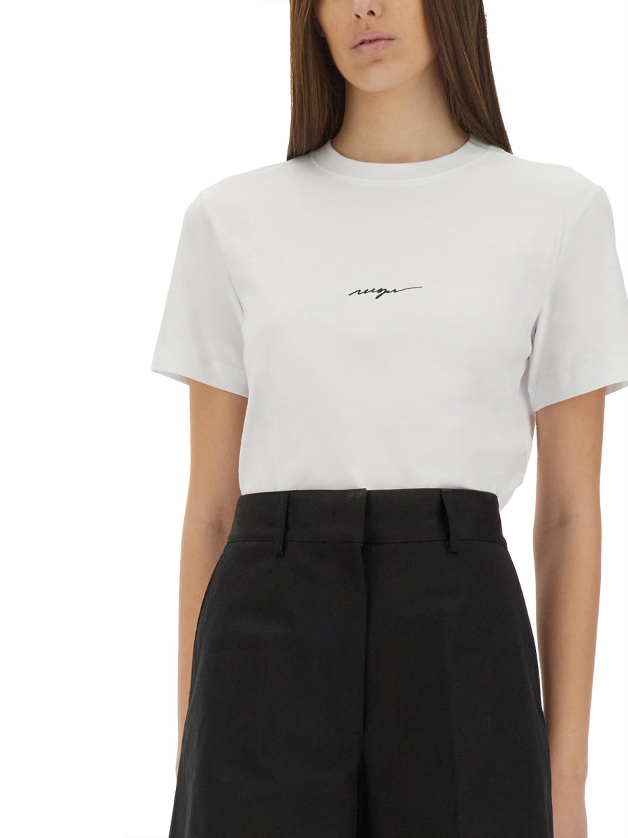 MSGM T-SHIRT WITH LOGO Wit