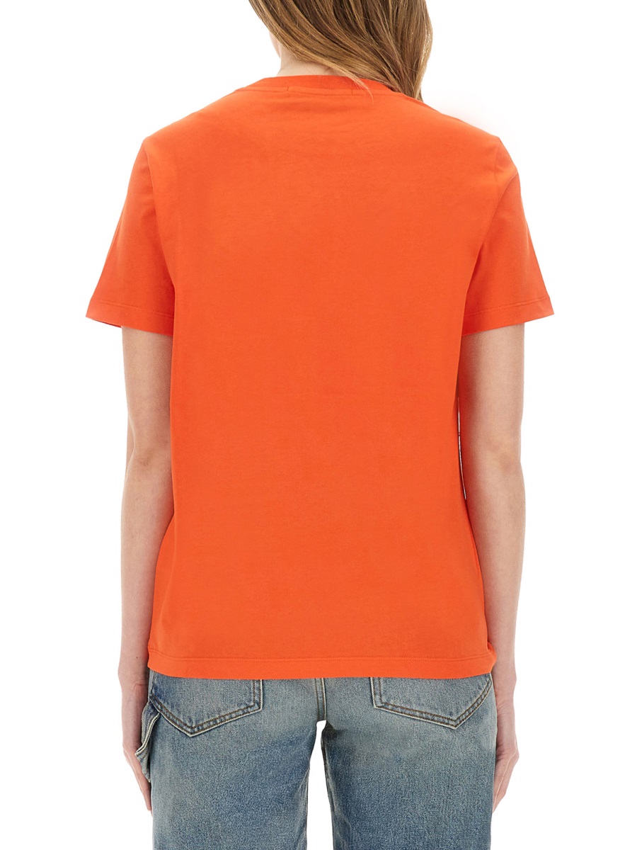 MSGM T-SHIRT WITH LOGO Rood