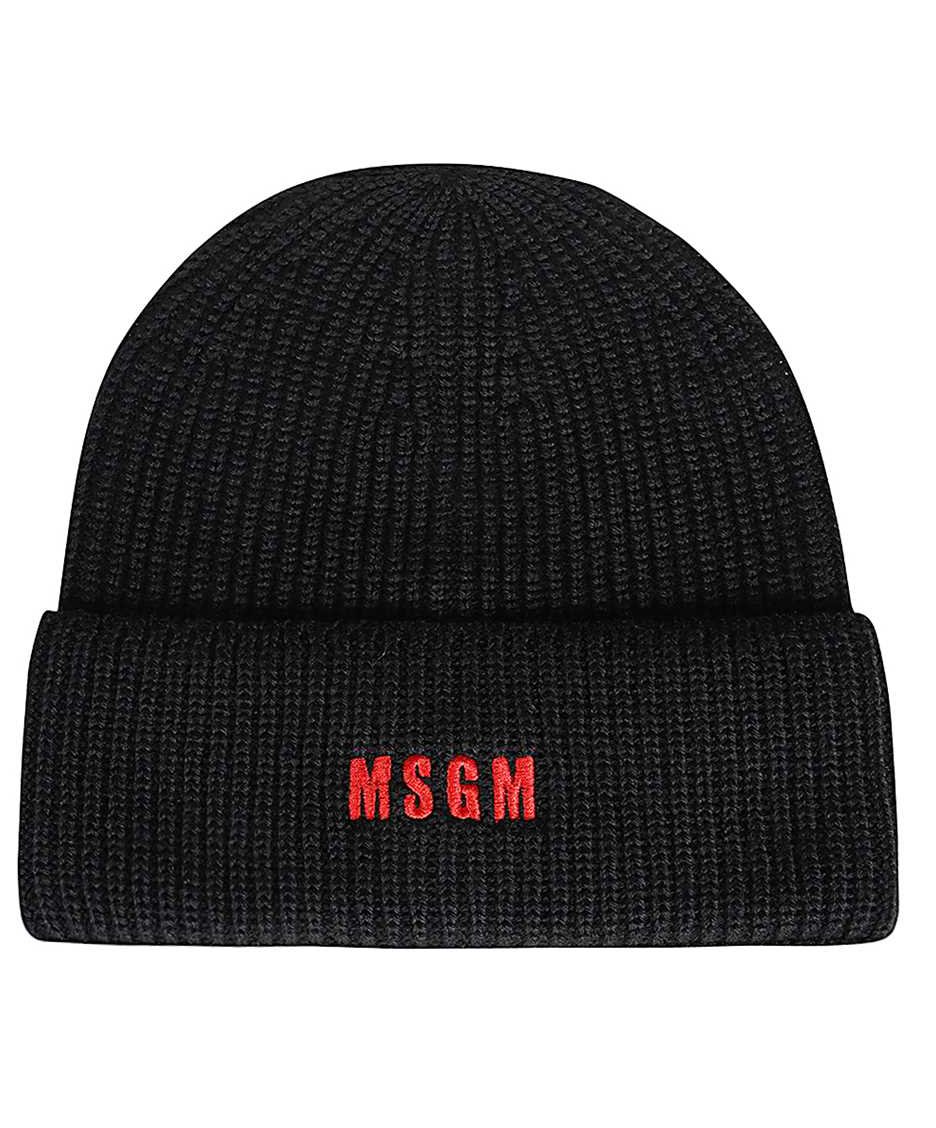 MSGM Ribbed knit beanie Zwart