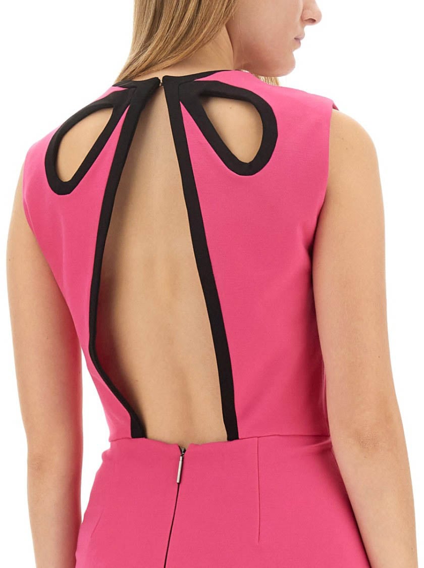 MSGM Mini Cut Out Dress Roze