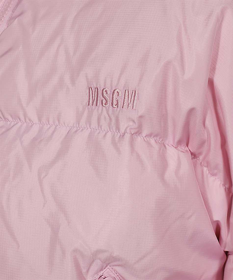 MSGM Full zip down jacket Roze