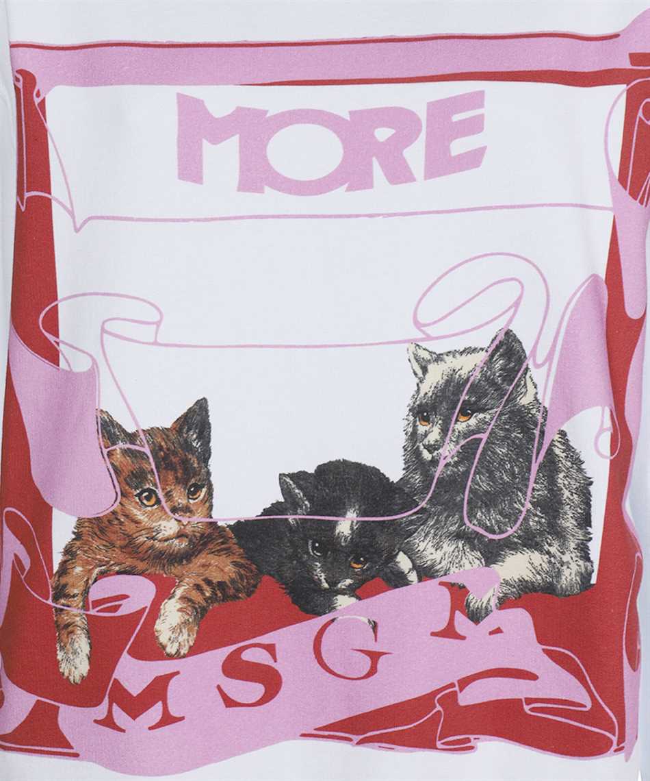 MSGM Cotton hoodie Wit