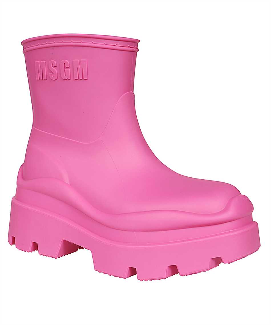 MSGM Rubber rain boots Roze