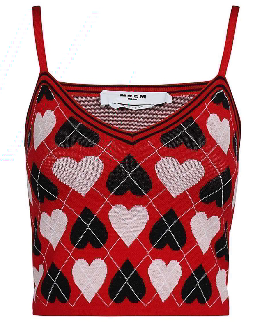 MSGM Knitted top Rood