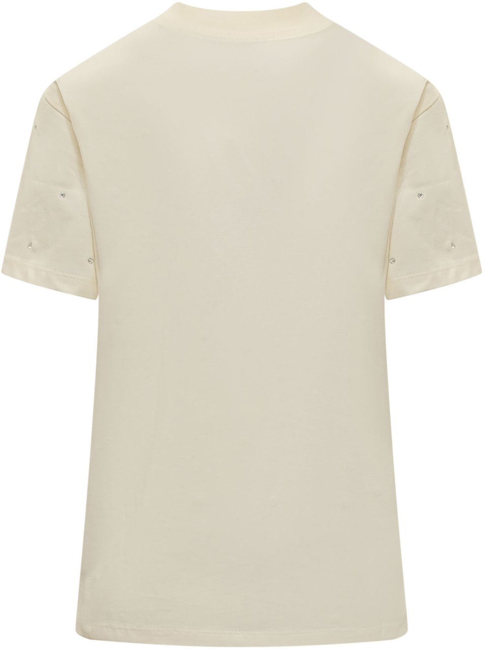 MSGM T-shirt con Logo Beige