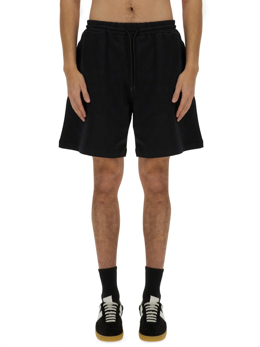 MSGM SHORTS WITH MICRO LOGO Zwart