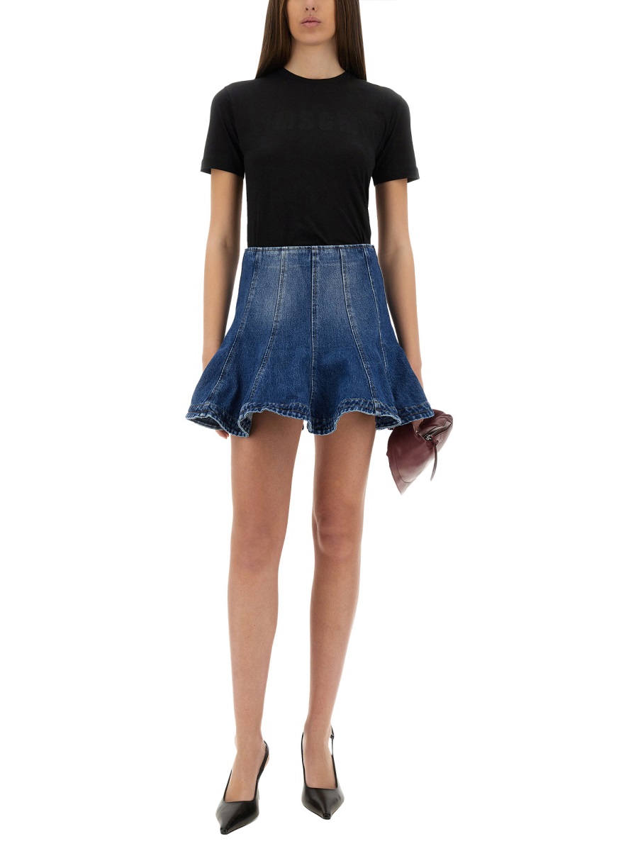 MSGM SLIM FIT T-SHIRT Zwart