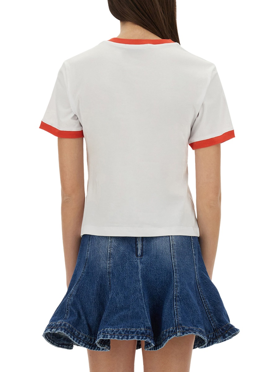 MSGM T-SHIRT WITH LOGO Wit