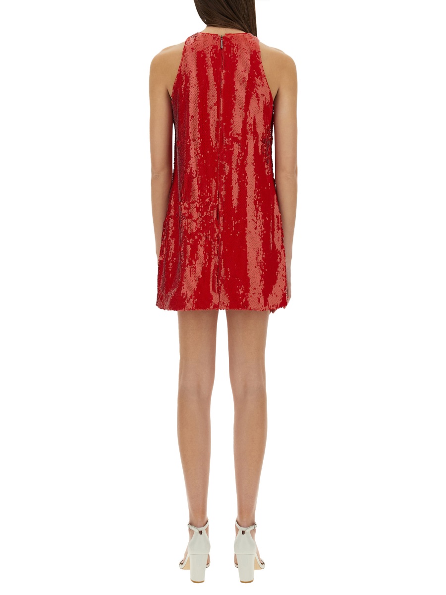 MSGM SEQUINED DRESS Rood