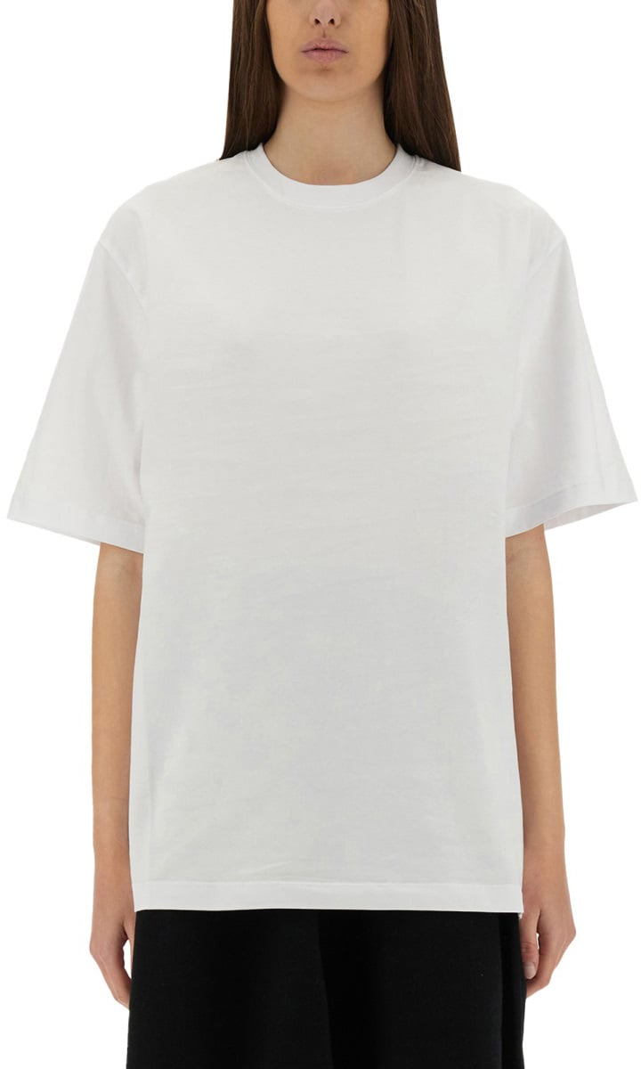 MSGM T-SHIRT WITH PRINT Wit