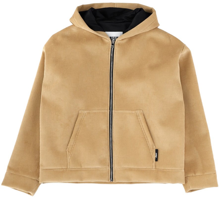 MSGM VELVET JACKET Beige