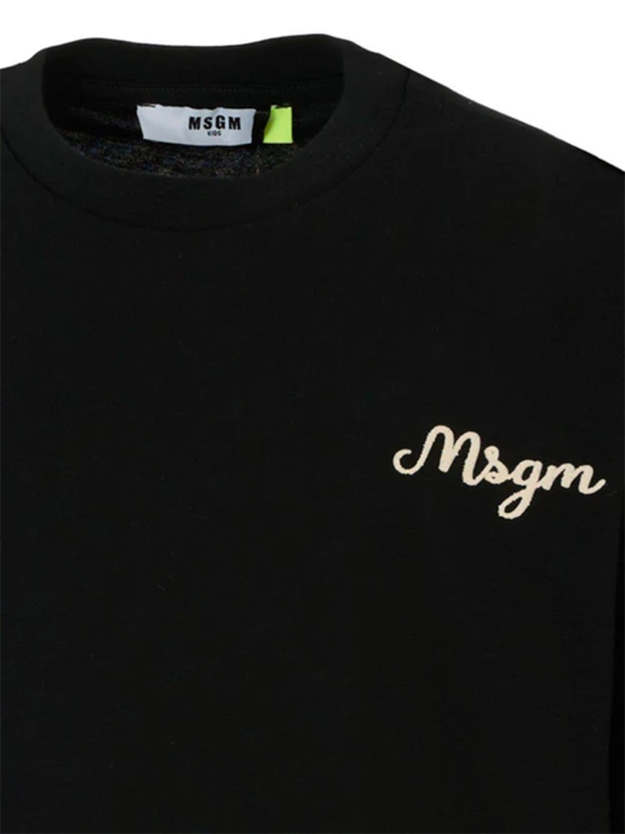 MSGM T-SHIRT WITH LOGO Zwart