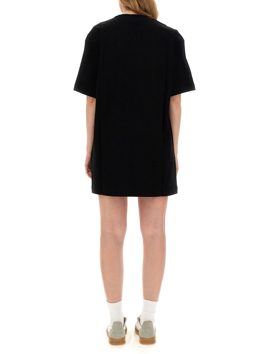 MSGM BRUSHED LOGO DRESS Zwart